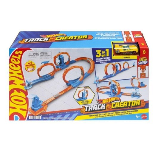 Conjunto de Pista e Veículo Hot Wheels Track Builder JDW39 Multicolor Plástico 1:64