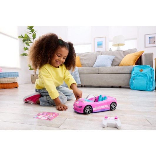 Coche Hot Wheels JBH05 Barbie teledirigido rosa plástico 5 pilas AA
