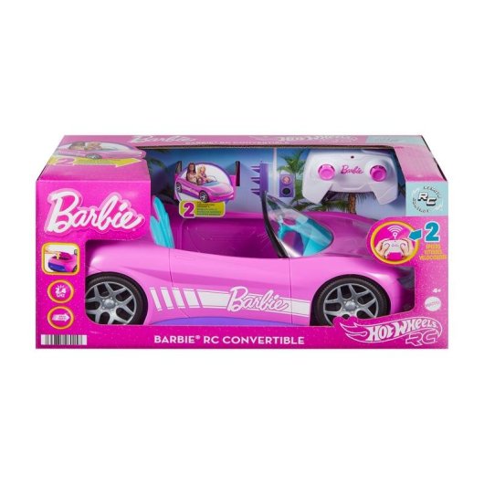 Coche Hot Wheels JBH05 Barbie teledirigido rosa plástico 5 pilas AA