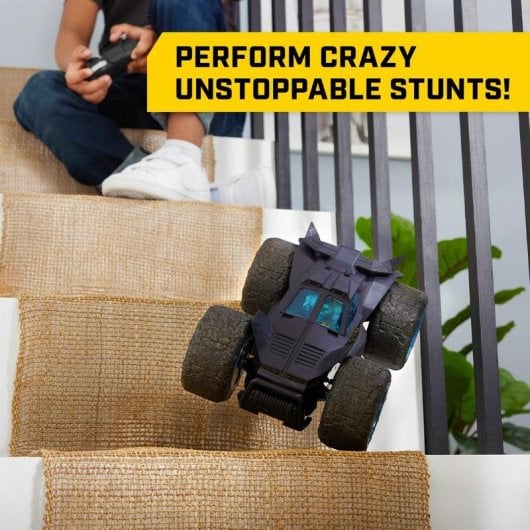 Carro Telecomandado SPIN MASTER Stunt Force Batmobile 4WD Turbo Preto/Azul