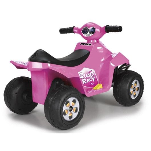 Correpé Infantil FEBER Quad Racy Pink 6V Quatro Rodas Bateria Rosa/Preto