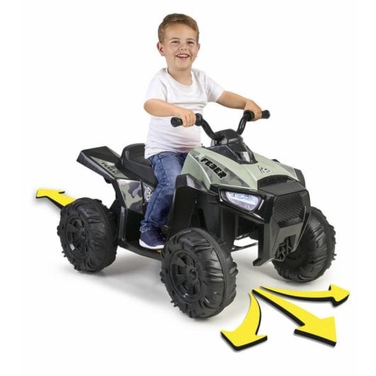 Quad électrique FEBER Quad Boxer 12V marche avant/arrière 4 roues 3-5 ans