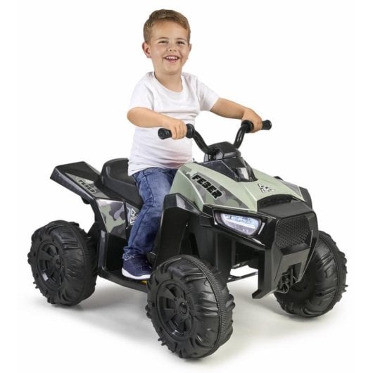 Quad électrique FEBER Quad Boxer 12V marche avant/arrière 4 roues 3-5 ans