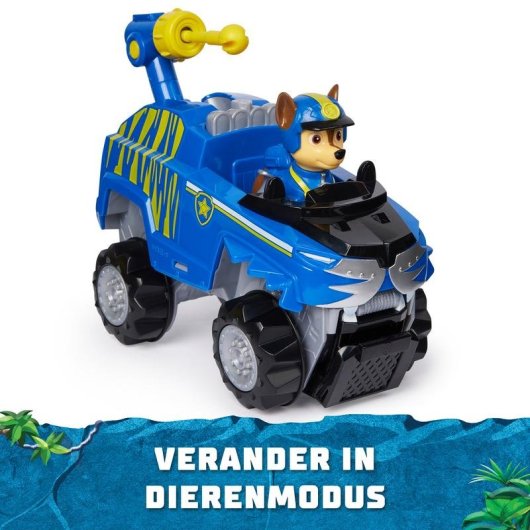 Coche de policía Spin Master PAW Patrol Jungle Pups Chase con figura y lanzador