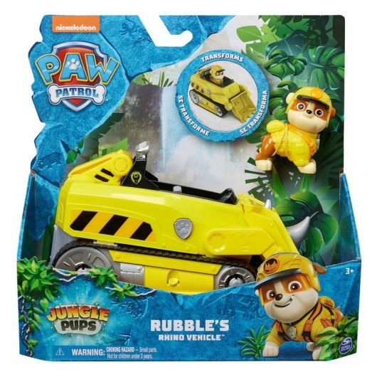 Coche de policía Spin Master PAW Patrol Jungle Pups Chase con figura y lanzador