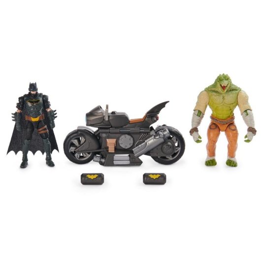 Motorrad Spin Master Batman Transforming Batcycle Battle Pack mit Figuren 10 cm