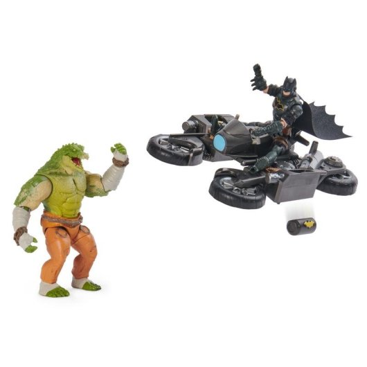 Motorrad Spin Master Batman Transforming Batcycle Battle Pack mit Figuren 10 cm