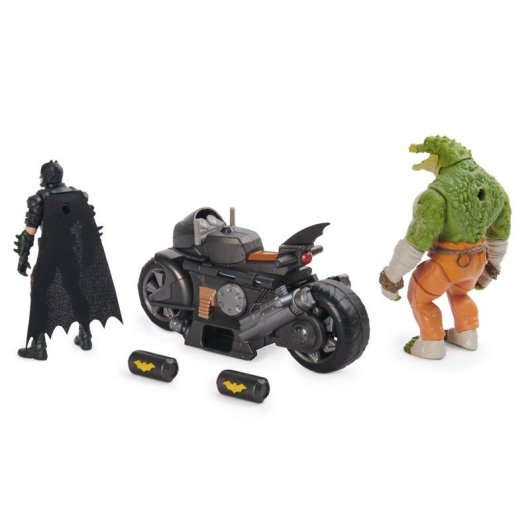 Motorrad Spin Master Batman Transforming Batcycle Battle Pack mit Figuren 10 cm