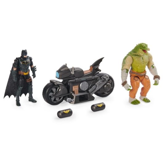 Motorrad Spin Master Batman Transforming Batcycle Battle Pack mit Figuren 10 cm