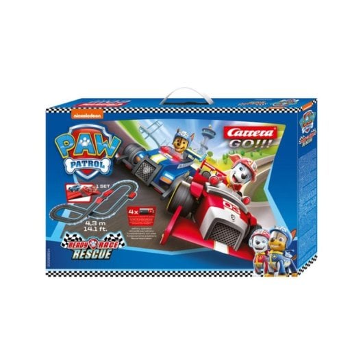 Veículo de Corrida Carrera GO!!! PAW Patrol Ready Race & Rescue pista 1:43 multicolor