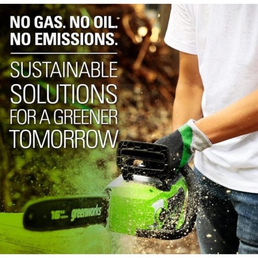 Motosserra Greenworks 2005807 40 cm Brushless Bateria 40V Verde