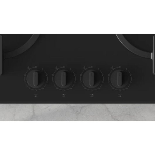 Plaque Balay 3ETG664RB gaz noir intégrée 60 cm verre trempé 4 foyers