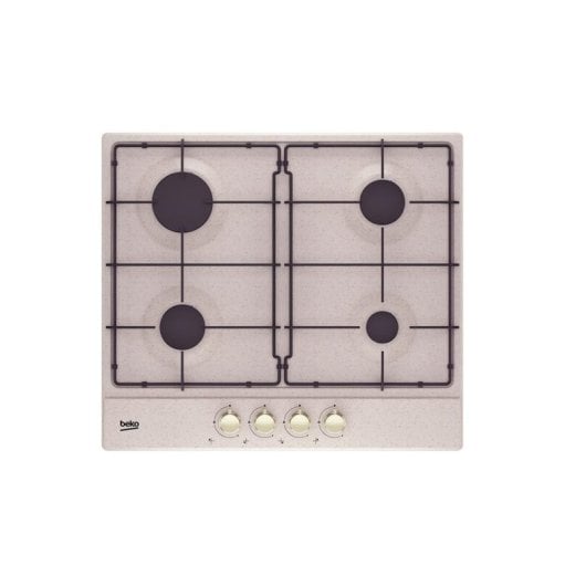 Plaque BEKO HIAG 64224 SAVR 60 cm gaz intégrée coloris avoine