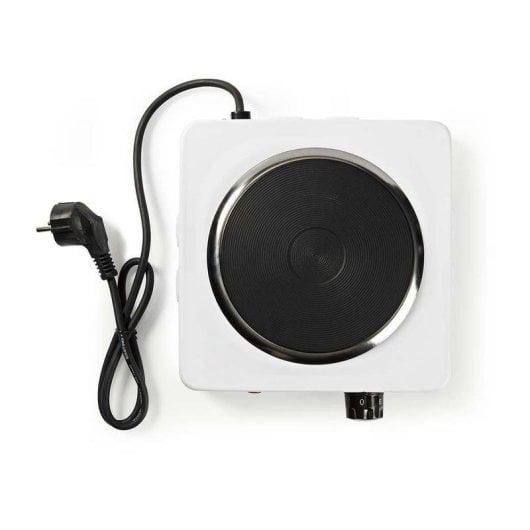 Piastra elettrica Nedis KAEP150EWT1 bianca 1500W 1 zona acciaio compatta