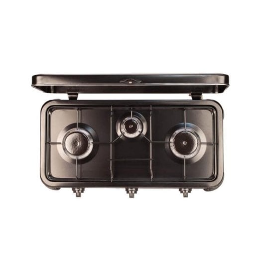 Placa de gas Ardes ODINO 3 negra 3 zonas esmaltada 59,5 cm