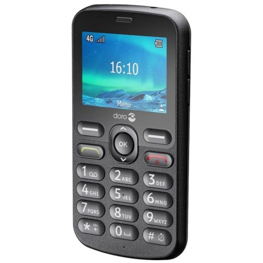 Téléphone mobile Doro 1880 Noir 2.4'' SIM unique Bluetooth 1000 mAh