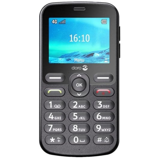 Téléphone mobile Doro 1880 Noir 2.4'' SIM unique Bluetooth 1000 mAh