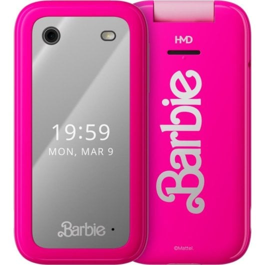 Teléfono móvil Nokia Barbie concha Dual SIM 2.8" 4G rosa