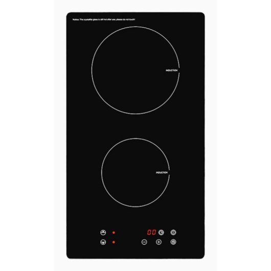 Placa de inducción Exquisit EKI 300-2 2 zonas 29 cm vidrio negro