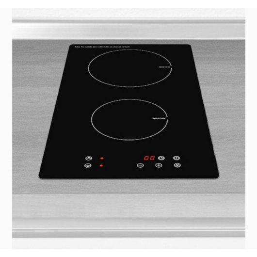 Placa de inducción Exquisit EKI 300-2 2 zonas 29 cm vidrio negro