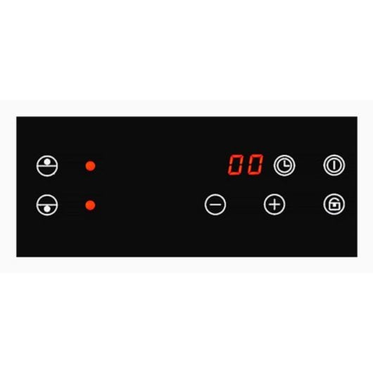 Placa de inducción Exquisit EKI 300-2 2 zonas 29 cm vidrio negro