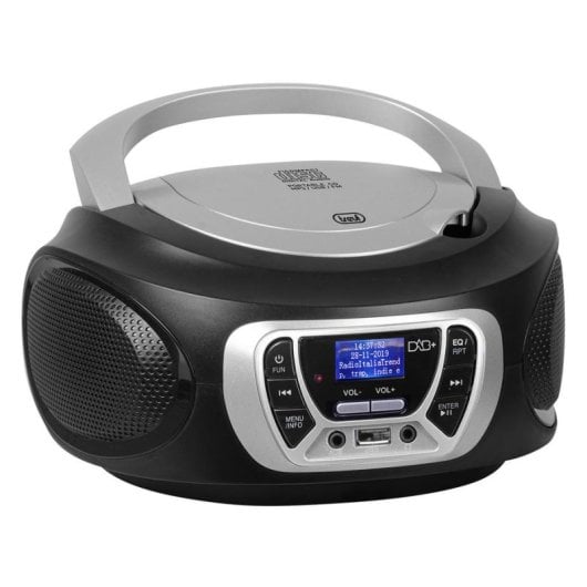 Sistema Estéreo Portátil Trevi CMP 510 DAB 3W RMS DAB+/FM USB CD Leitor LCD