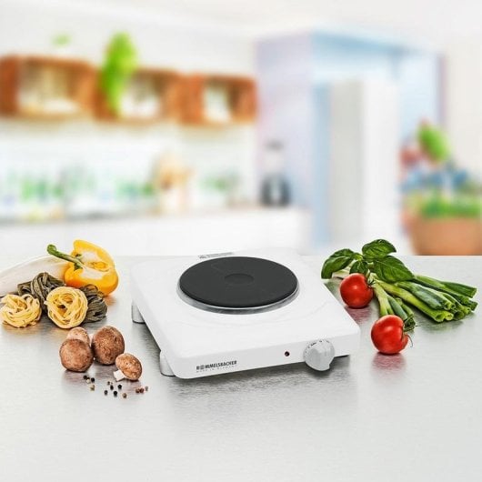 Kochplatte Rommelsbacher THS 815 Weiß 1 Zone 800W Tischgerät Emaille