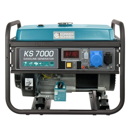 Gerador Könner & Söhnen KS 7000 5000W 25L Gasolina Manual/Electrónico