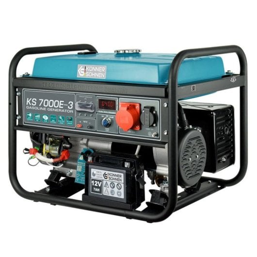 Gerador Könner & Söhnen KS 7000E-3 5000W 400V 25L Gasolina Manual/Eletrónico