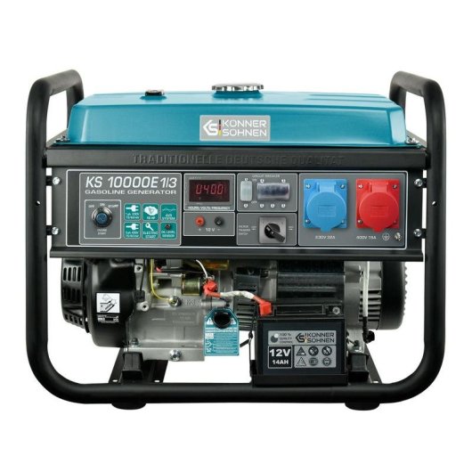 Motore-generatore Könner & Söhnen KS 10000E 1/3 7500W 400V serbatoio 25L avviamento manuale/elettronico