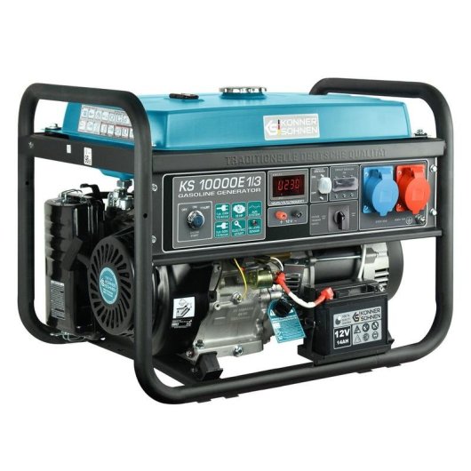 Motore-generatore Könner & Söhnen KS 10000E 1/3 7500W 400V serbatoio 25L avviamento manuale/elettronico