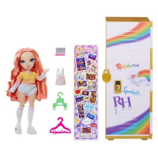Boneca Rainbow High Locker & Doll Playset Multicolorida 27,9 cm Tecido/Plástico