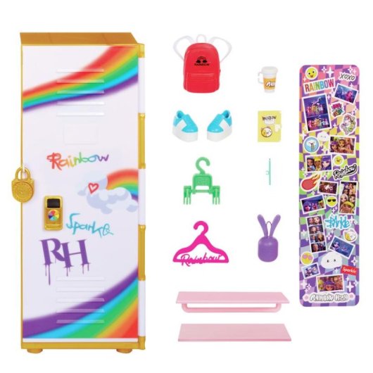 Boneca Rainbow High Locker & Doll Playset Multicolorida 27,9 cm Tecido/Plástico
