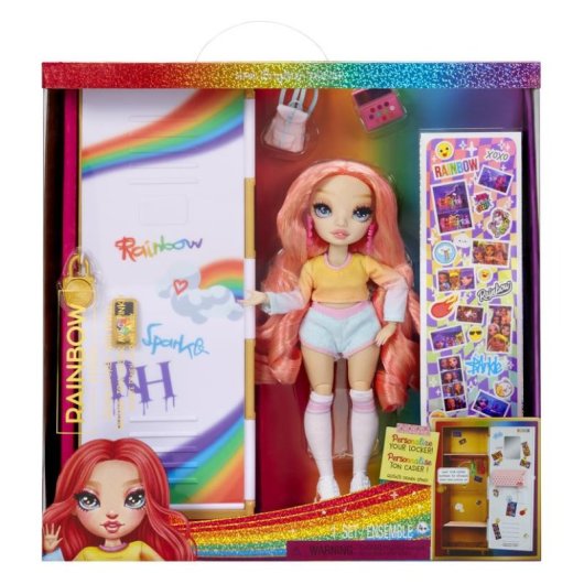 Boneca Rainbow High Locker & Doll Playset Multicolorida 27,9 cm Tecido/Plástico