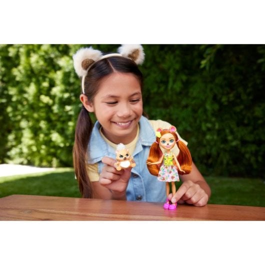 Boneca Mattel Enchantimals HTP81 Fashion Multicolor Vestido Removível 16 cm