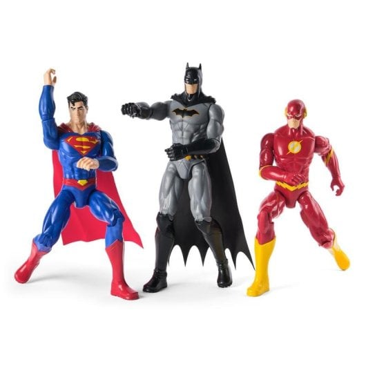 Figura de Ação Spin Master 6072364 DC Comics Superman Batman The Flash 30 cm Pack