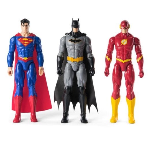 Figura de Ação Spin Master 6072364 DC Comics Superman Batman The Flash 30 cm Pack