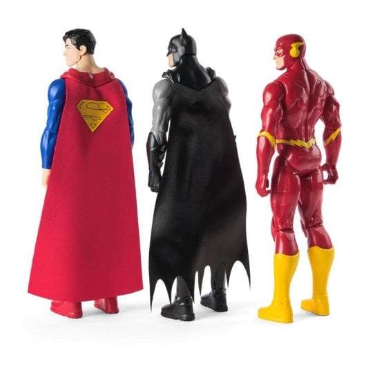 Figura de Ação Spin Master 6072364 DC Comics Superman Batman The Flash 30 cm Pack