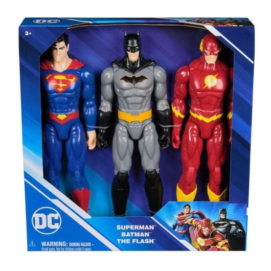 Figura de Ação Spin Master 6072364 DC Comics Superman Batman The Flash 30 cm Pack