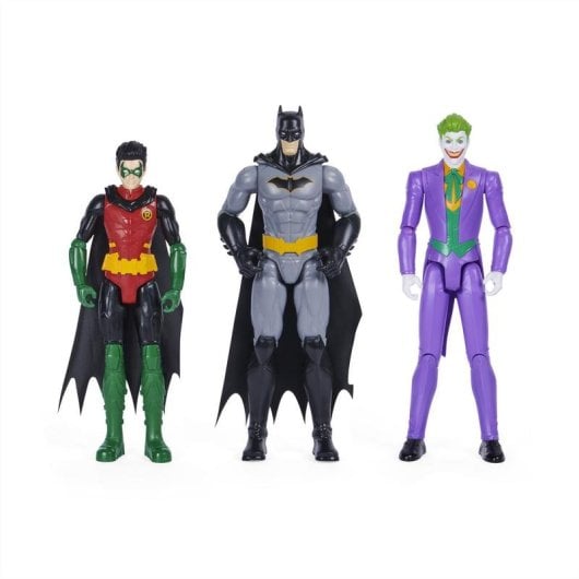 Figura de acción Spin Master Batman Pack 3 figuras 30 cm articuladas DC Comics
