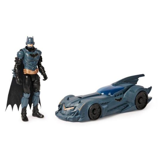 Coche Batman Spin Master Shadow Guardian Batmóvil con Figura 30 cm y Detalles Realistas