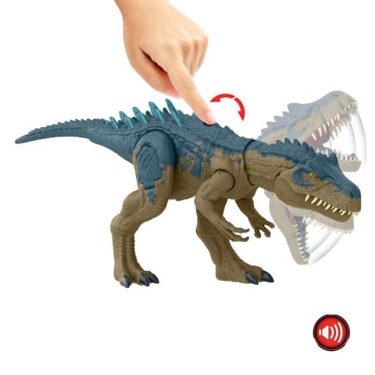 Figura de Juguete Mattel Jurassic World HRX50 Dinosaurio com efeitos sonoros e luzes