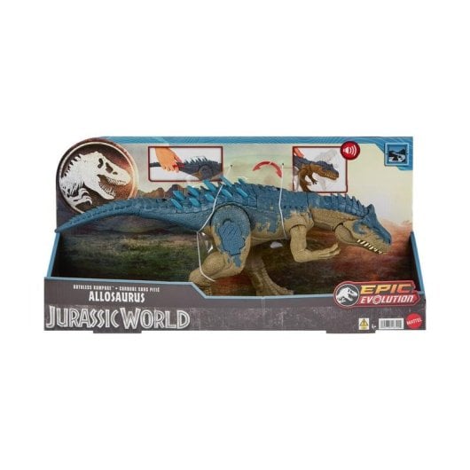Figura de Juguete Mattel Jurassic World HRX50 Dinosaurio com efeitos sonoros e luzes