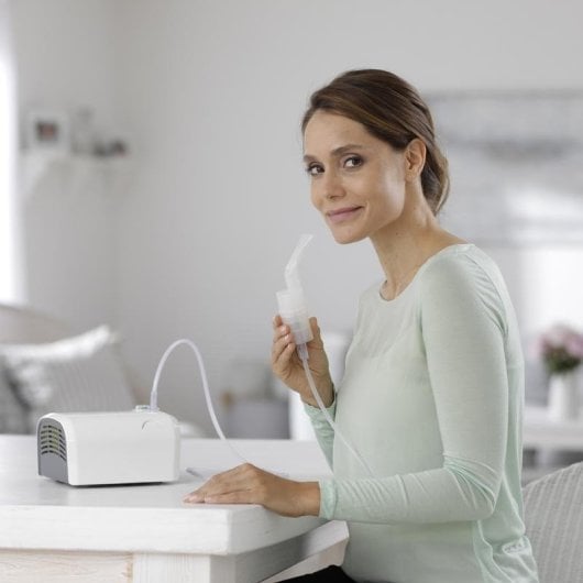 Vernebler Medisana IN 510 Tischgerät AC 30min 0,35ml 52dB Weiß Grau