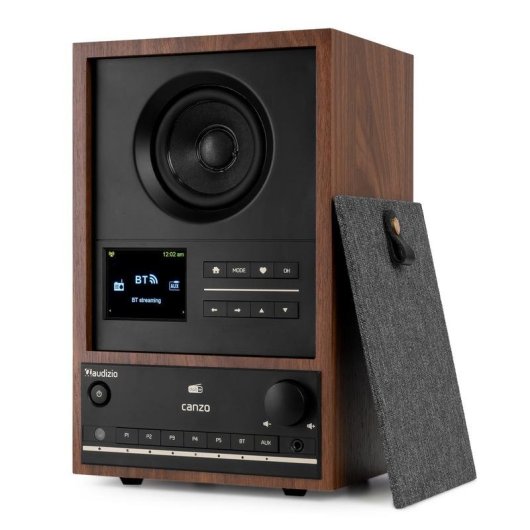 Radio Audizio CanzoWN Internet DAB+ FM Bluetooth Wi-Fi Pantalla LCD Nuez
