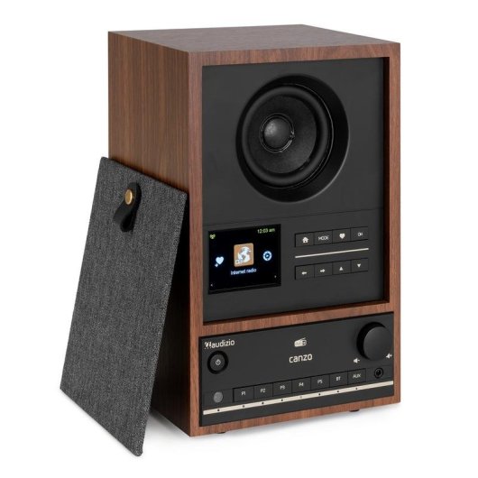 Radio Audizio CanzoWN Internet DAB+ FM Bluetooth Wi-Fi Pantalla LCD Nuez