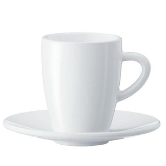Tasse JURA 66497 Set Blanc pour 2 personnes avec soucoupe