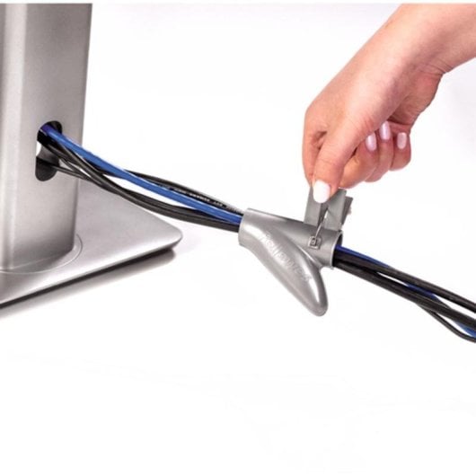 Organisateur de câbles Fellowes CableZip Tube flexible 2 m Plastique Argent