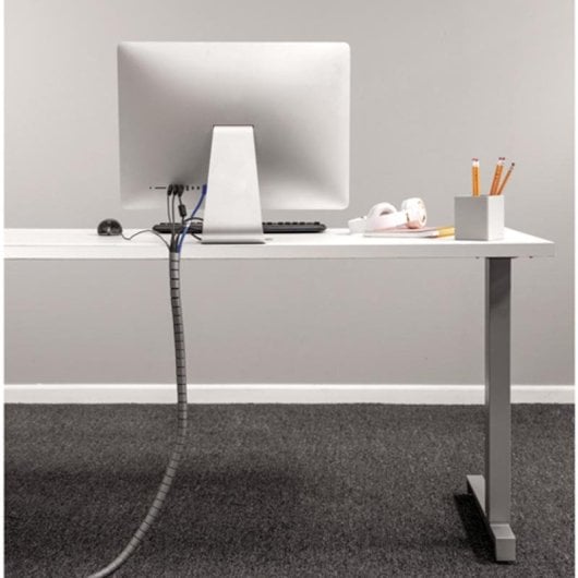 Organisateur de câbles Fellowes CableZip Tube flexible 2 m Plastique Argent