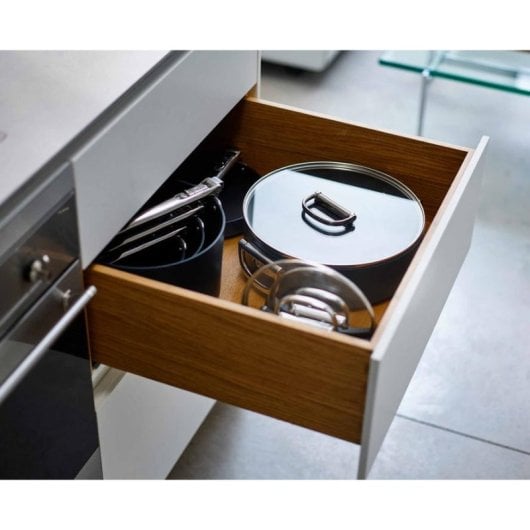 Padella Sauteuse Joseph Joseph Space 28 cm Alluminio Ceramica Blu Manico Pieghevole